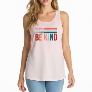 Be Kind Tank Soft Pink SZ SMALL NWT